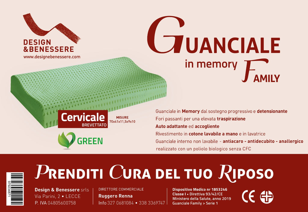 Cuscino Modello Cervicale D.M. di Classe I  n° 1853246