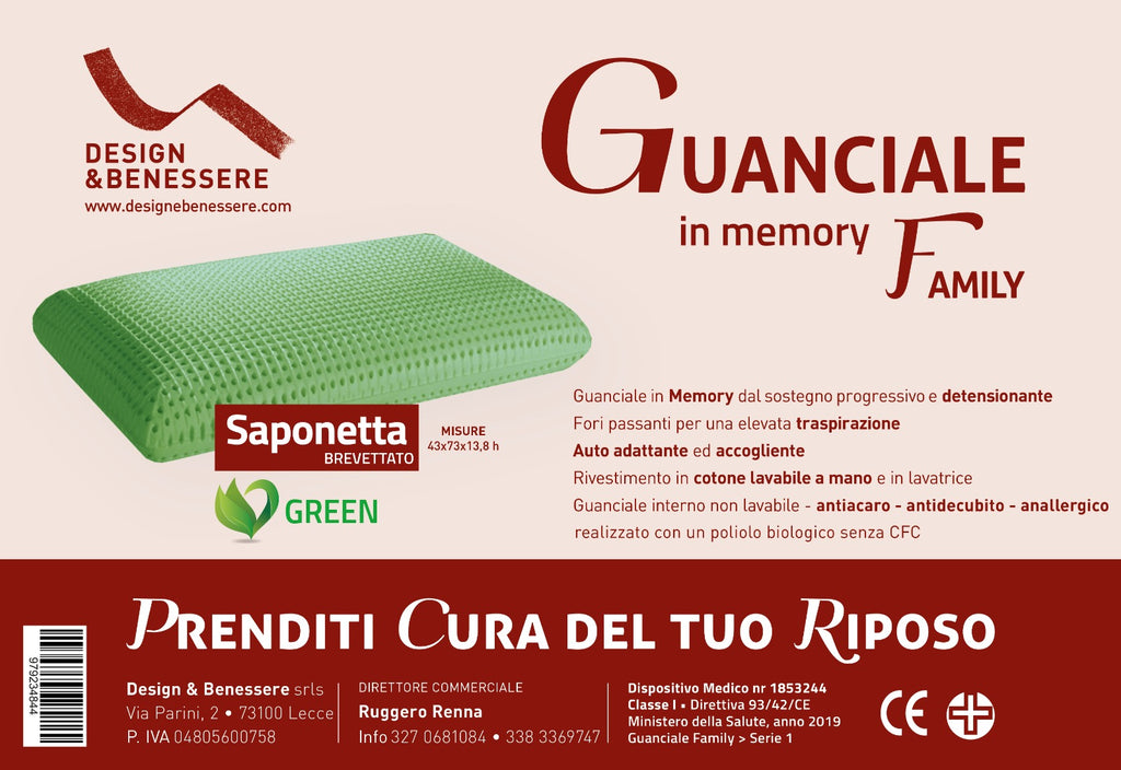 Cuscino Modello Saponetta  D.M. di Classe I n° 1853244